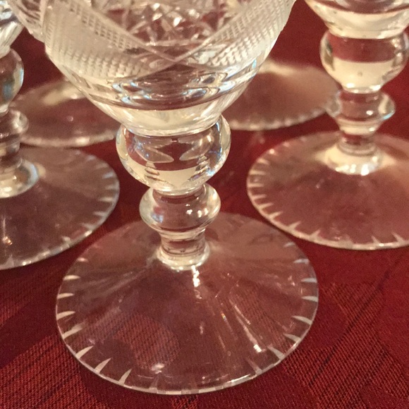 💖💖Set of 7 Vintage Crystal Cordials - Picture 3 of 6